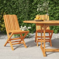 Petromila Skládací zahradní židle 2 ks 47x47x89 cm masivní teakové dřevo