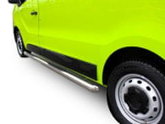 J&J Automotive Boční nerezové rámy pro Opel Traffic / Vivaro / T5 SWB 2002-2011 