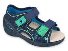 Befado chlapecké sandálky SUNNY 065P131 modré, tečky, velikost 21