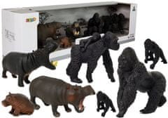shumee Sada figurek Zvířátka Safari Hroši Gorily