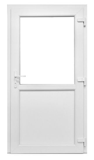 BS okna Plastové exteriérové vchodové dveře bílé