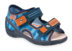 Befado chlapecké sandálky SUNNY 065P114 modrý maskáč, velikost 21