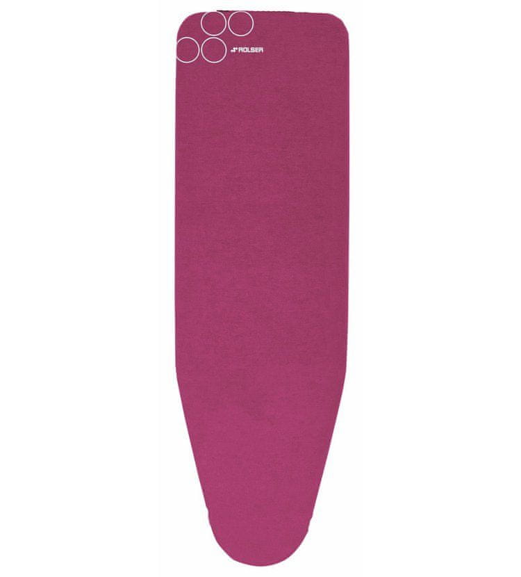 Levně Rolser Potah na žehlicí prkno 110×32 cm, vel. potahu S 120×42 cm, růžový