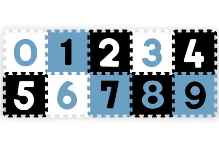 Levně BabyOno Puzzle pěnové číslice 10 ks, 6m+