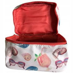 INNA Toaletní taška Cestovní kosmetická taška Toaletní taška Make-up Bag Cestovní taška Beauty Case v prázdninový vzor bílá
