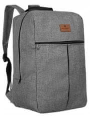 Peterson Prostorný cestovní batoh s výsuvným držákem na kufr