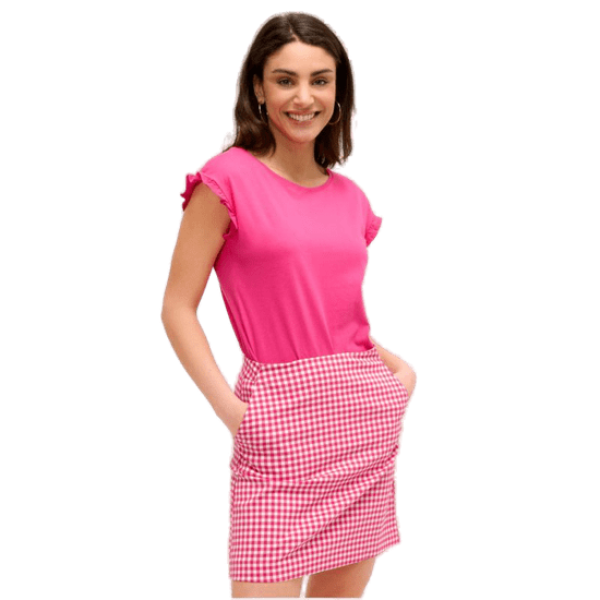 Orsay Tmavě růžové tričko ORSAY XXL ORSAY_154140-95