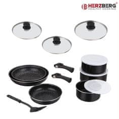 Herzberg Sada 8 kusů mramorového nádobí