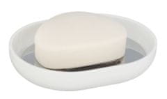 Wenko Keramická miska na mýdlo POSA, barva bílá chrom