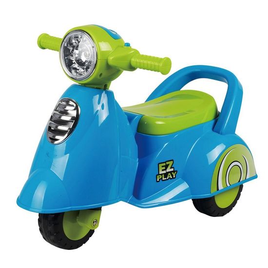 Baby Mix Dětské odrážedlo motorka se zvukem Scooter modré