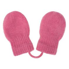 NEW BABY Dětské zimní rukavičky růžové, vel. 56 (0-3m)