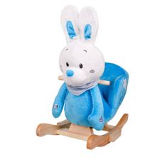 PLAYTO Houpací hračka s melodií králíček modrá