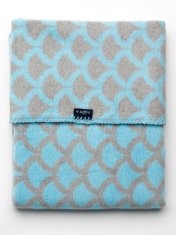 Womar Dětská bavlněná deka se vzorem 75x100 modro-šedá