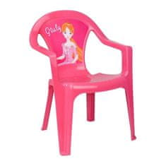 STAR PLUS Dětský zahradní nábytek - Plastová židle růžová Giuly