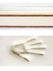Sensillo Matrace Memory termo-molitan-kokos 140x70 cm-Aloe Vera
