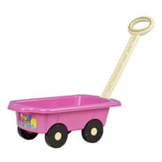 BAYO Dětský vozík Vlečka 45 cm růžový