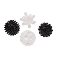 AKUKU Sada senzorických hraček balónky 4ks 6 cm černobílé