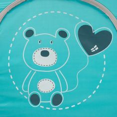 Baby Mix Dětská cestovní postýlka Medvídek modrý