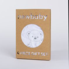 NEW BABY Kojenecká soupravička do porodnice Sweet Bear bílá, vel. 56 (0-3m)