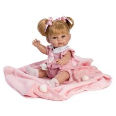 Berbesa Luxusní dětská panenka-miminko Kamila 34cm