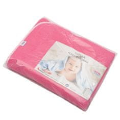 NEW BABY Dětská fleecová deka 100x75 růžová hvězdičky