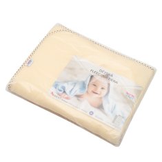 NEW BABY Dětská fleecová deka 100x75 béžová hvězdičky
