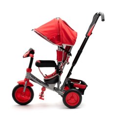 Baby Mix Dětská tříkolka s LED světly Lux Trike červená