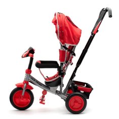 Baby Mix Dětská tříkolka s LED světly Lux Trike červená