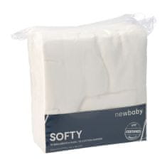 NEW BABY Látkové bavlněné pleny Softy EXCLUSIVE 80 x 80 cm 10 ks bílé
