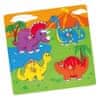 Viga Dřevěné puzzle s úchyty pro nejmenší Dino