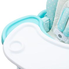 NEW BABY Jídelní židlička Minty Fox - ekokůže a vložka pro miminka