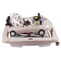 NEW BABY Dětské chodítko s houpačkou a silikonovými kolečky Little Racing Car
