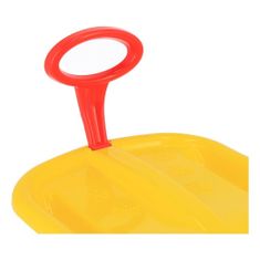 Baby Mix Sáňkovací kluzák s pohyblivým madlem SNOW ARROW 74 cm žlutý