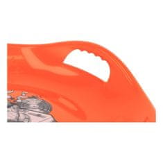 Baby Mix Sáňkovací talíř 60 cm Snowflake MUSIC oranžový
