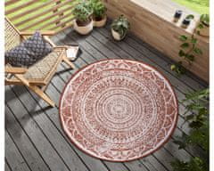 NORTHRUGS Kusový koberec Twin Supreme 105497 Cayenne kruh – na ven i na doma 140x140 (průměr) kruh