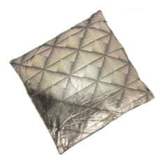 Intesi Černý sametový geometrický polštář 45x45cm