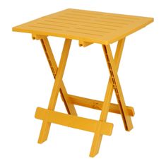 Intesi skládací stůl Komodo 44x44cm žlutý