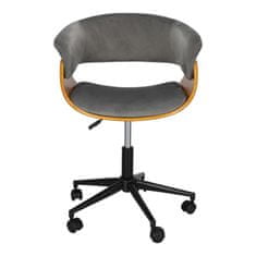 Intesi kancelářská židle Josho sametová šedá