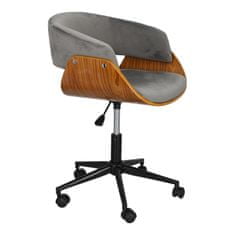 Intesi kancelářská židle Josho sametová šedá