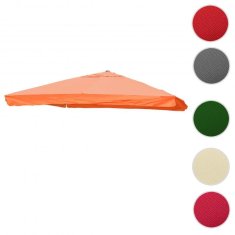 MCW Náhradní potah pro luxusní světelný deštník A96 s klapkou, potah na deštník, 3,5x3,5m (Ø4,95m) polyester 4kg ~ terakota