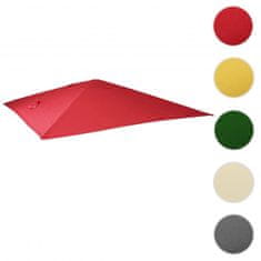 MCW Náhradní kryt pro luxusní světelný slunečník A96, kryt slunečníku, 3,5x3,5 m (Ø4,95 m), polyester 4 kg ~ červený