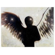 MCW Olejomalba anděl, 100% ručně malovaná nástěnná malba XL, 120x90cm