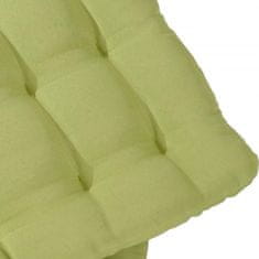 MCW Sada 4 sedacích polštářů Canberra, polštáře na židle, 43x41x3cm ~ světle zelená