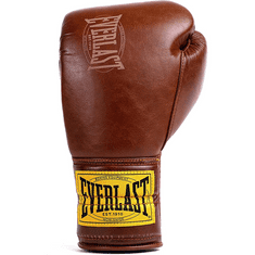 Everlast boxerské šněrovací rukavice 1910 - hnědé Barva: BROWN, Velikost: 12oz
