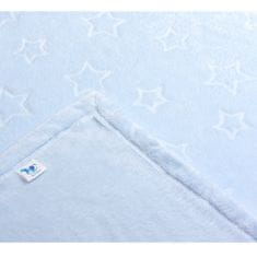 Inny Fleecová dětská deka s hvězdičkami 70x100 modrá dětská - KXM-PM-1-BB