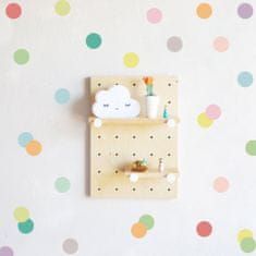 Funlife Samolepky do dětského pokoje malé vícebarevné puntíky 4 cm