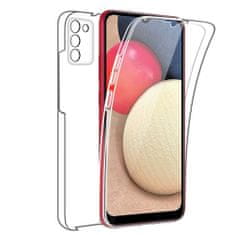 FORCELL Obal / kryt na Samsung Galaxy A03S průhledný - Forcell 360 Full Cover