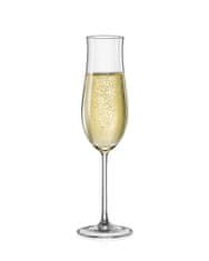 Crystalex Bohemia Crystal Sklenice na šampaňské Attimo 180ml (set po 6ks)