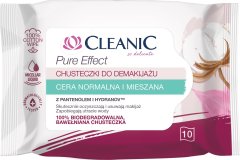 Cleanic Pure Effect odličovací ubrousky - normální a smíšená pleť 1Op.-10Dodávka