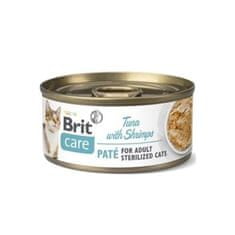 Brit Care Cat konz Paté Sterilized Tuna&Shrimps 70g